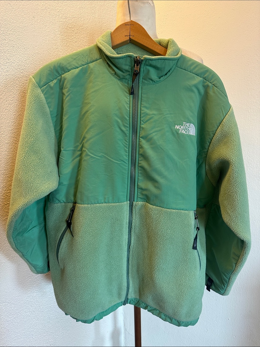 The North Face Green Youth/Junior Zip Up Jacket Size XL